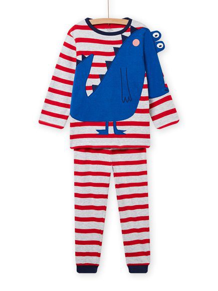 Παιδικη Μακρυμανικη Πιτζαμα Για Αγορια - Γκρι/Κοκκινο Παιδικη Μακρυμανικη Πιτζαμα Για Αγορια - Γκρι/Κοκκινο