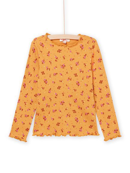 Παιδικη Μουσταρδι Φλοραλ Μακρυμανικη Μακο Μπλουζα Για Κοριτσια - Μουσταρδι Παιδικη Μουσταρδι Φλοραλ Μακρυμανικη Μακο Μπλουζα Για Κοριτσια - Μουσταρδι