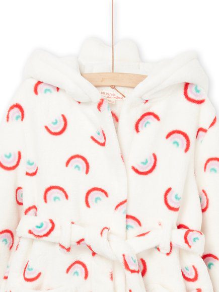 Παιδικη Λευκη Ρομπα/Πιτζαμα Με Κουκουλα Για Κοριτσια - Λευκο Παιδικη Λευκη Ρομπα/Πιτζαμα Με Κουκουλα Για Κοριτσια