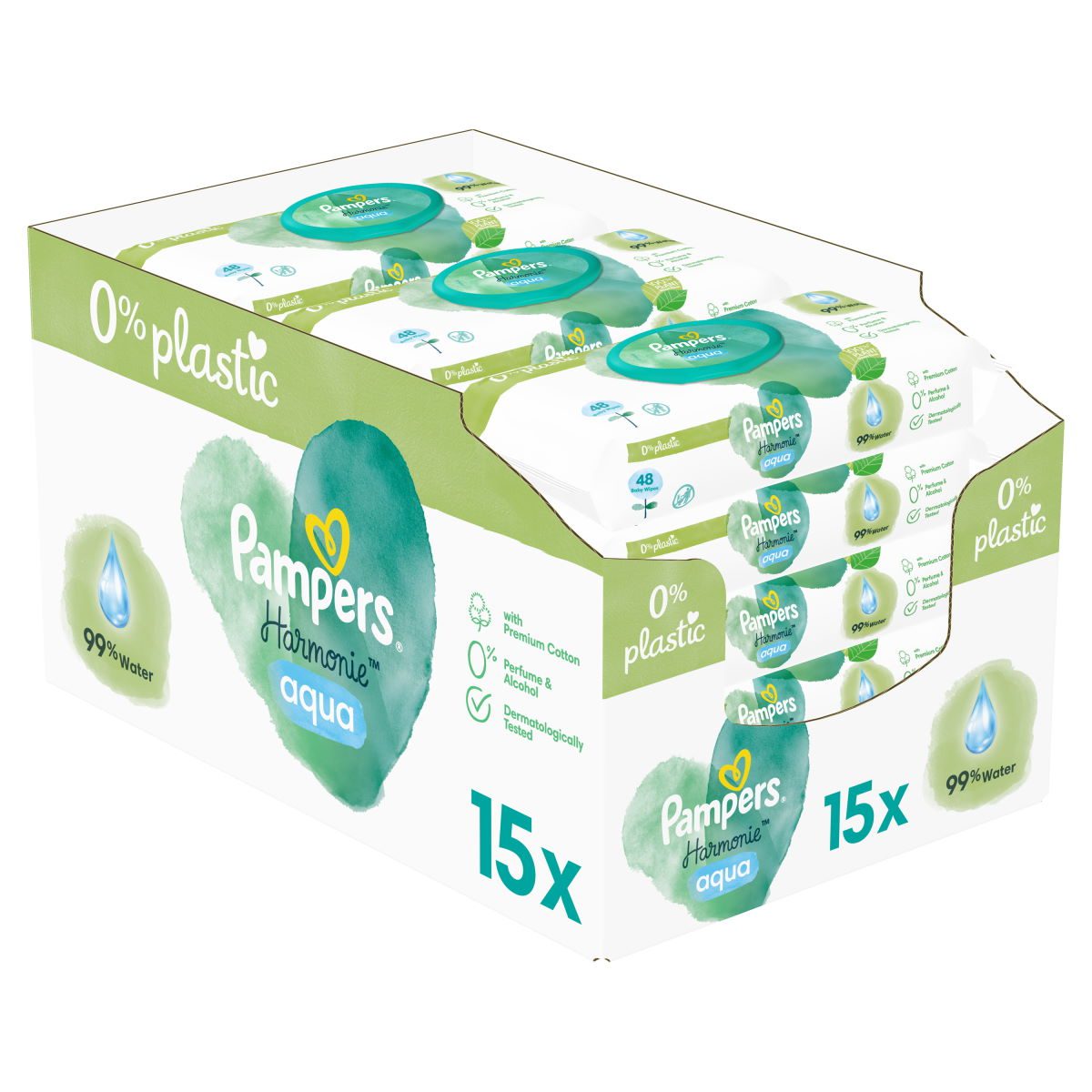 Μωρομάντηλα Pampers Aqua Harmonie 720τμχ (15x48τμχ) Μωρομάντηλα Pampers Aqua Harmonie 720τμχ (15x48τμχ)