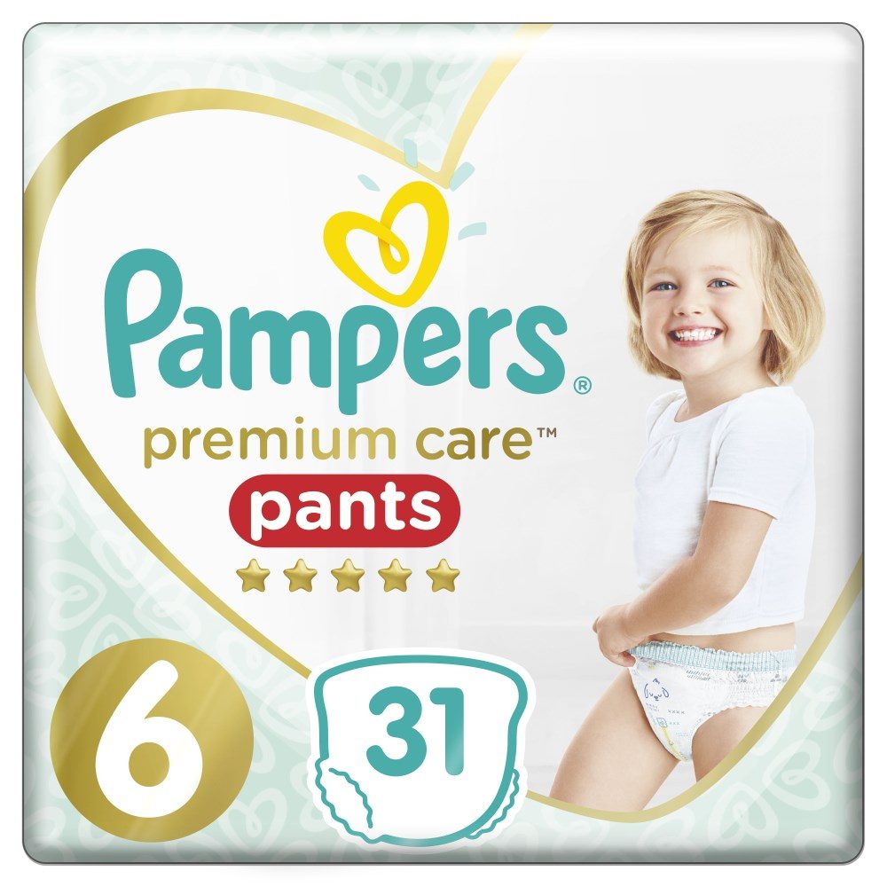 Πάνες Βρακάκι Pampers Premium Care Pants Νο 6 Jumbo Pack 31τμχ (15+kg) Πάνες Βρακάκι Pampers Premium Care Pants Νο 6 Jumbo Pack 31τμχ (15+kg)