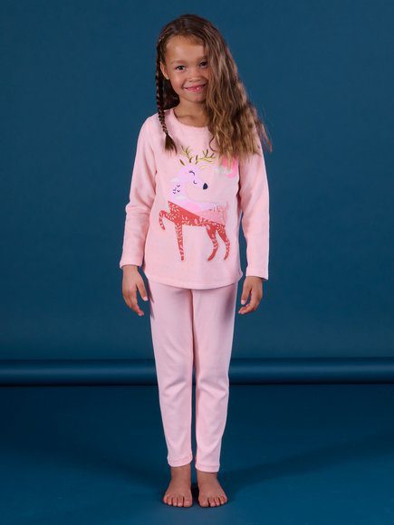 Παιδικη Ροζ Πιτζαμα Για Κοριτσια - Ροζ Παιδικη Ροζ Πιτζαμα Για Κοριτσια
