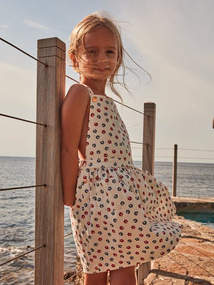 Παιδικο Πολυχρωμο Φορεμα Για Κοριτσια - Λευκο Παιδικο Πολυχρωμο Φορεμα Για Κοριτσια - Λευκο