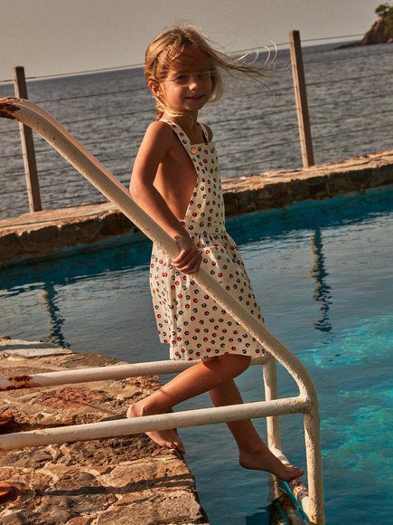 Παιδικο Πολυχρωμο Φορεμα Για Κοριτσια - Λευκο Παιδικο Πολυχρωμο Φορεμα Για Κοριτσια