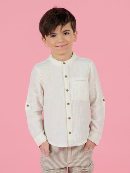 Παιδικο Πουκαμισο Για Αγορια - Λευκο Παιδικο Πουκαμισο Για Αγορια - Λευκο