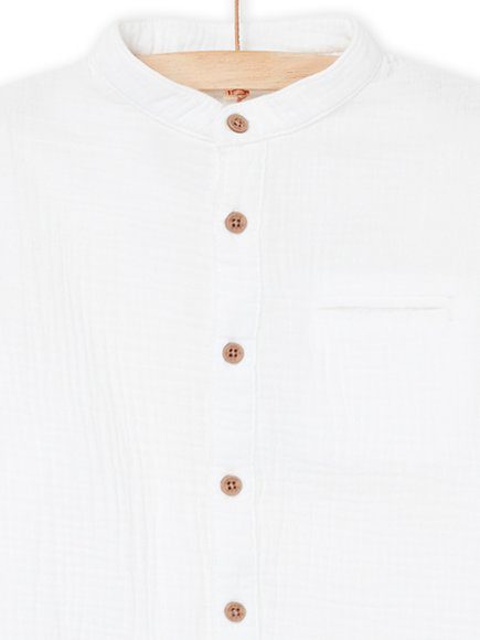 Παιδικο Πουκαμισο Για Αγορια - Λευκο Παιδικο Πουκαμισο Για Αγορια