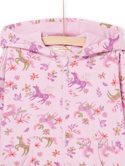 Παιδικη Μωβ Αθλητικη Ζακετα Με Κουκουλα Για Κοριτσια - Μωβ Παιδικη Μωβ Αθλητικη Ζακετα Με Κουκουλα Για Κοριτσια