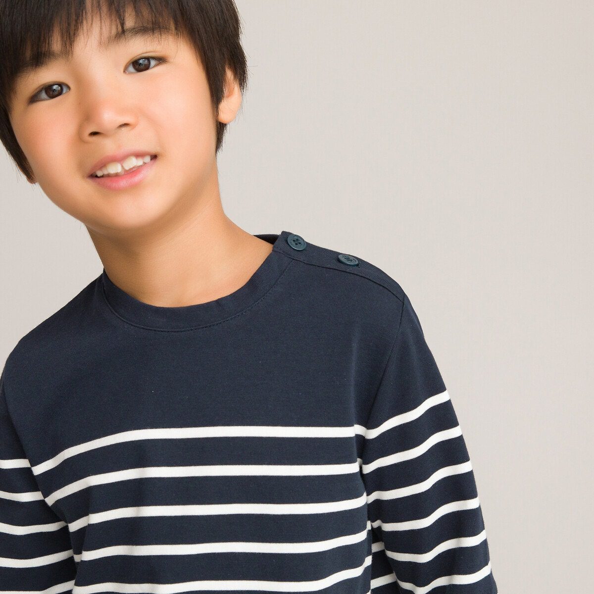 Μακρυμάνικη μπλούζα με ρίγες Μπλε Μακρυμάνικη μπλούζα με ρίγες Μπλε