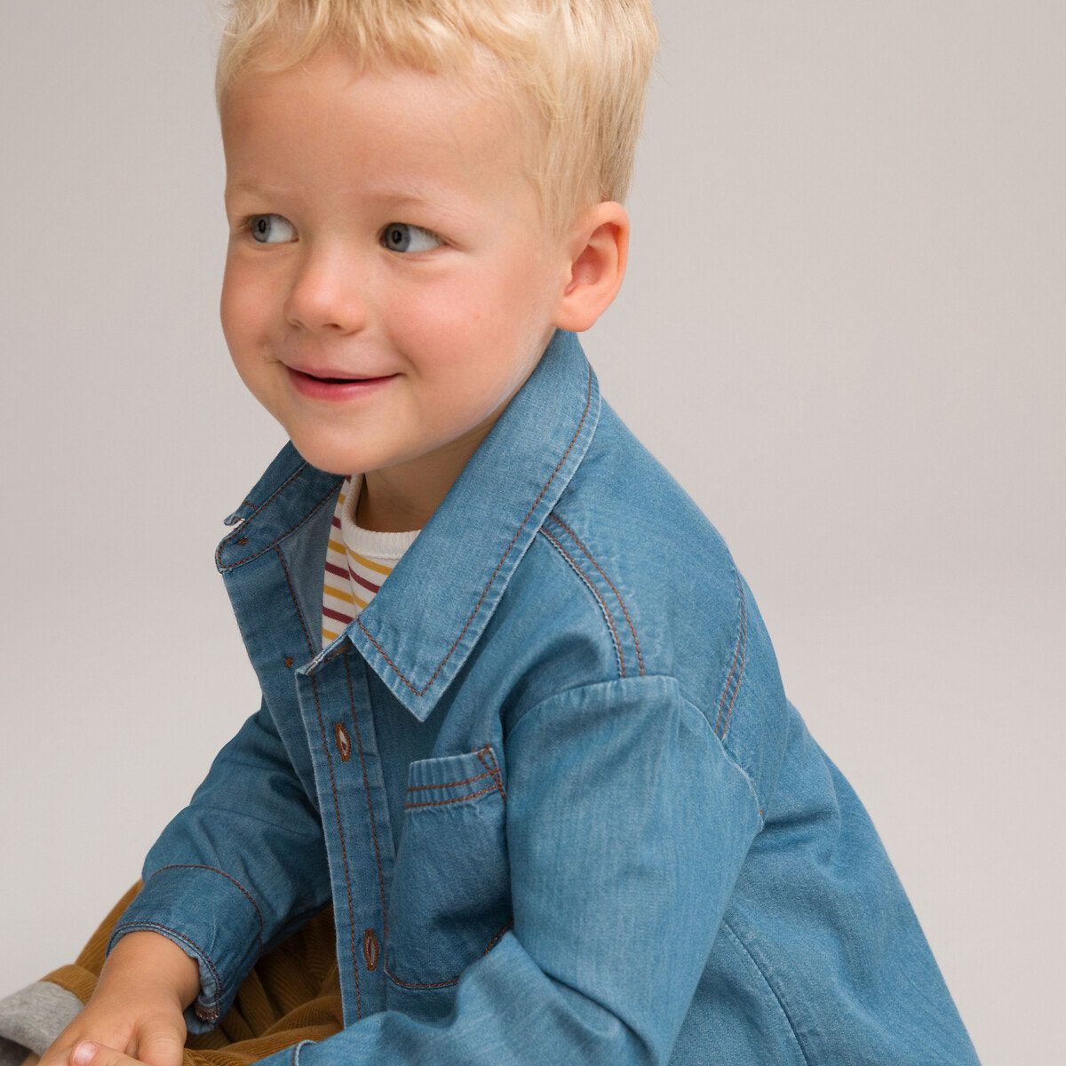 Ντένιμ πουκάμισο Μπλε Ντένιμ πουκάμισο Μπλε