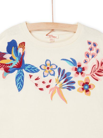 Παιδικη Λευκη Κοντομανικη Μπλουζα Για Κοριτσια - Γκρι Παιδικη Λευκη Κοντομανικη Μπλουζα Για Κοριτσια