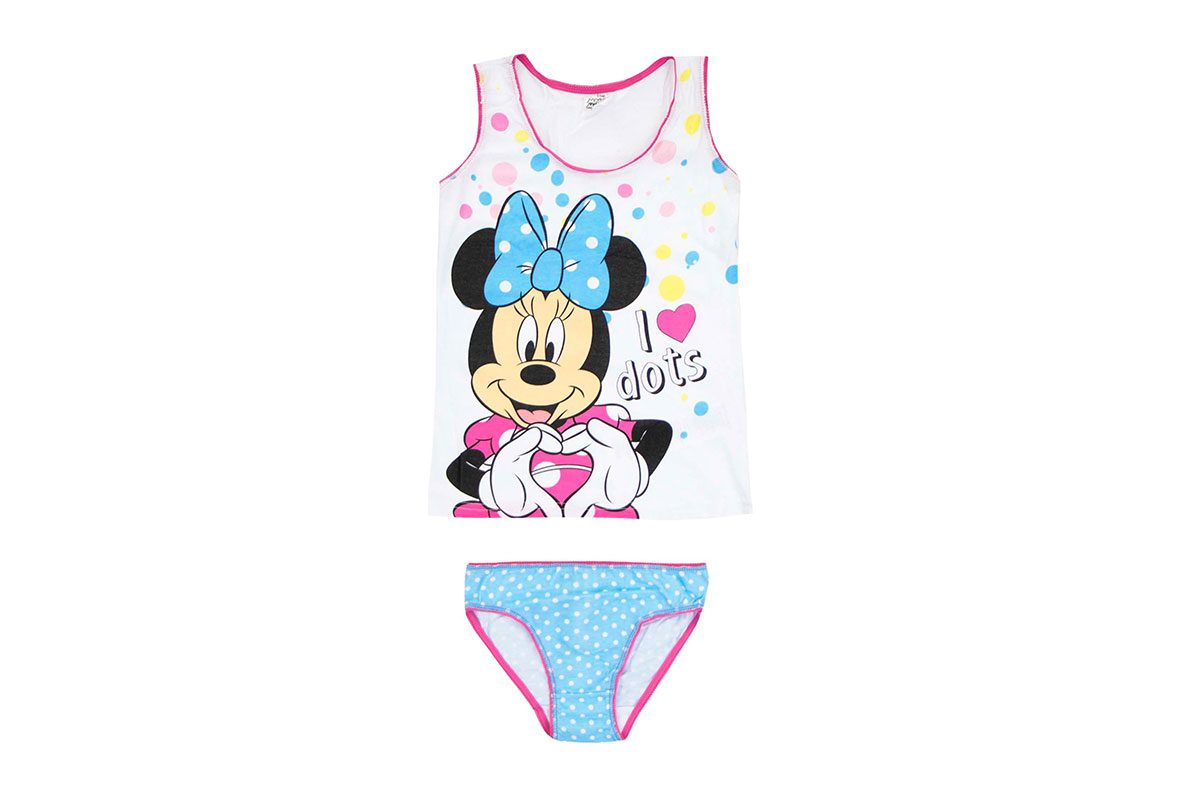 ΠΑΙΔΙΚΟ ΣΕΤ ΕΣΩΡΟΥΧΑ MINNIE MOUSE I LOVE DOTS WHITE ΠΑΙΔΙΚΟ ΣΕΤ ΕΣΩΡΟΥΧΑ MINNIE MOUSE I LOVE DOTS WHITE