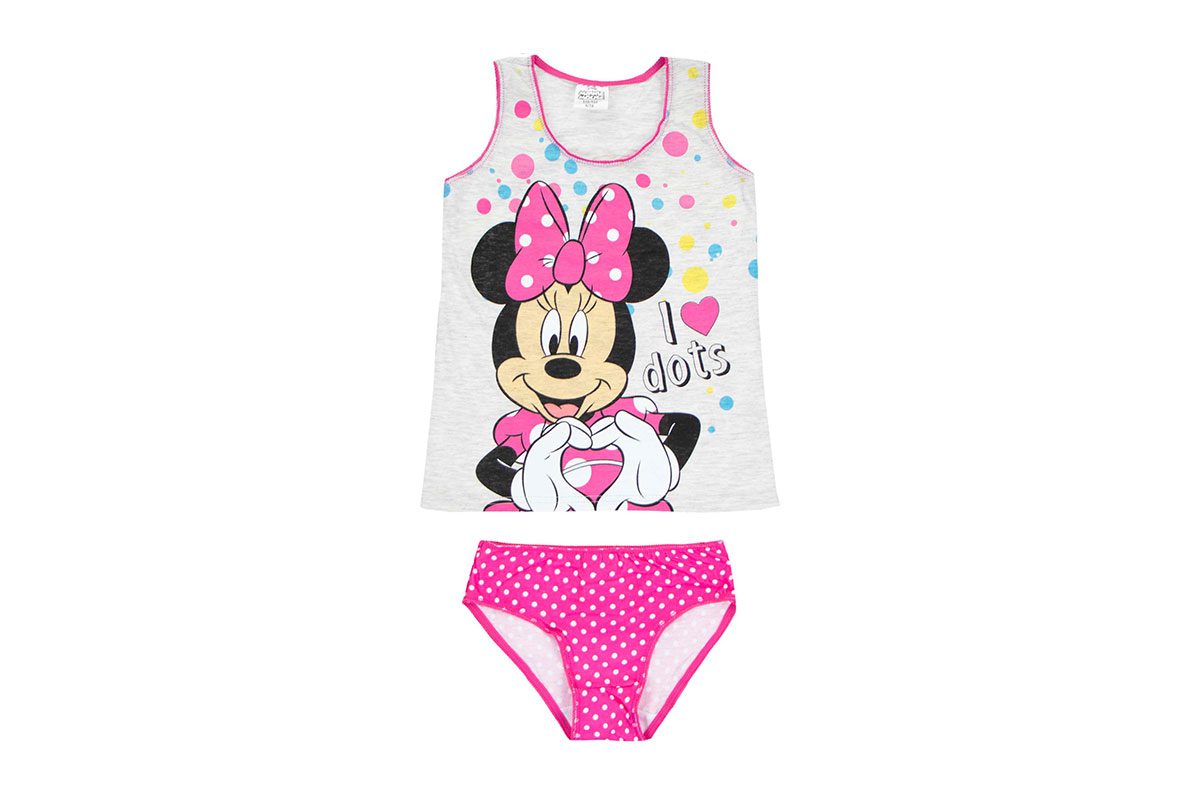 ΠΑΙΔΙΚΟ ΣΕΤ ΕΣΩΡΟΥΧΑ MINNIE MOUSE I LOVE DOTS ΓΚΡΙ ΠΑΙΔΙΚΟ ΣΕΤ ΕΣΩΡΟΥΧΑ MINNIE MOUSE I LOVE DOTS ΓΚΡΙ