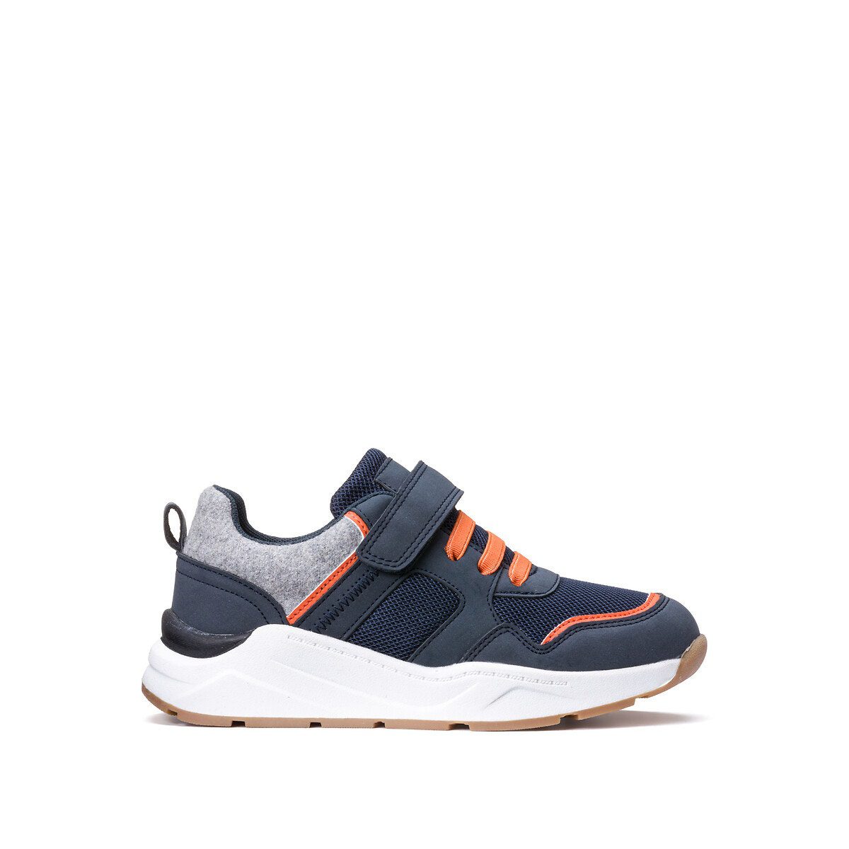 Αθλητικά χαμηλά παπούτσια με βέλκρο και ελαστικά κορδόνια Μπλε Αθλητικά χαμηλά παπούτσια με βέλκρο και ελαστικά κορδόνια Μπλε