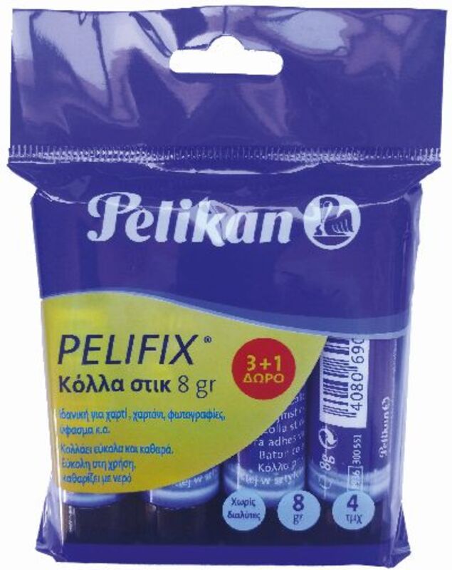 Pelikan Κόλλα Pelifix Stick 10gr 3+1