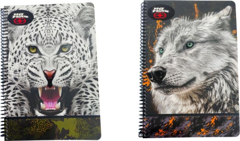 No Fear White Wolf-Jaguar Τετράδιοο 15x25 Σπιράλ 2 Θεμάτων 70 Φύλλων-2 Σχέδια-1Τμχ No Fear White Wolf-Jaguar Τετράδιοο 15x25 Σπιράλ 2 Θεμάτων 70 Φύλλων-2 Σχέδια-1Τμχ