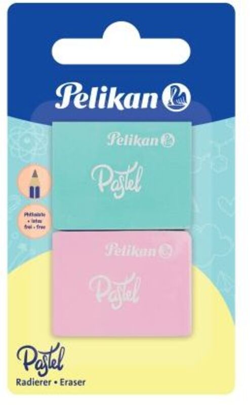 Pelikan Γομολάστιχες Pastel RPA 2Τμχ -5 Σχέδια-1Τμχ