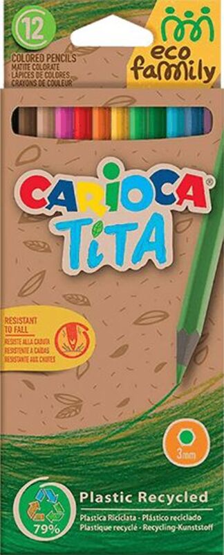 Carioca Ξυλομπογιές Tita Eco 12Τμχ