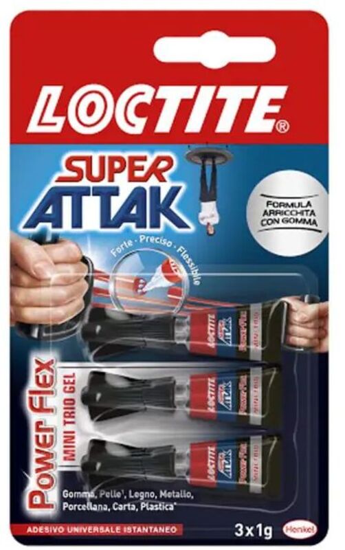 Loctite Κόλλα Attack Power Flex 3x1gr