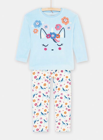 Παιδικες Πιτζαμες Για Κοριτσια - Μπλε Παιδικες Πιτζαμες Για Κοριτσια - Μπλε