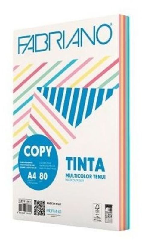 Fabriano Χαρτί Φωτοτυπίας Α4 80gr Διάφορα Χρώματα 250Φ. Fabriano Χαρτί Φωτοτυπίας Α4 80gr Διάφορα Χρώματα 250Φ.