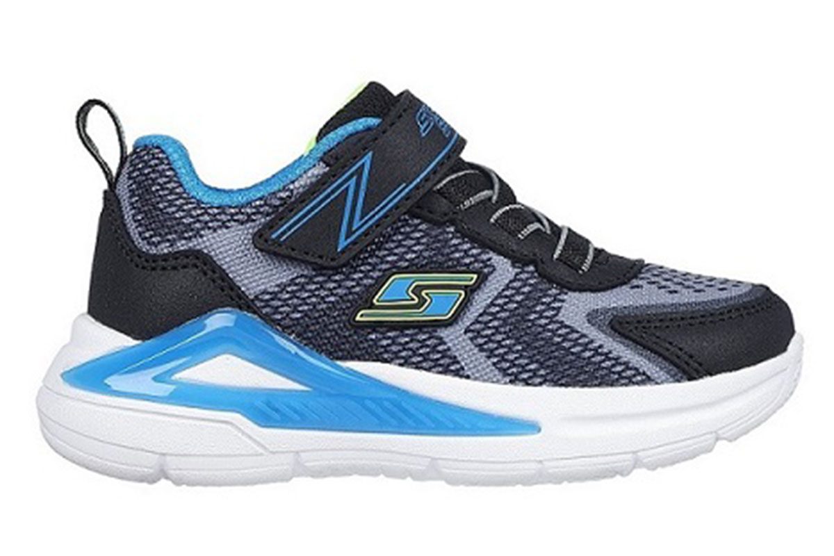 ΠΑΙΔΙΚΑ ΑΘΛΗΤΙΚΑ SKECHERS TRI-NAMICS 401660N BKYB ΜΕ ΦΩΤΑΚΙΑ BLACK