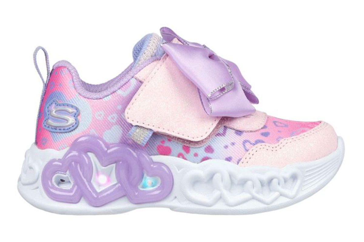 ΠΑΙΔΙΚΑ ΑΘΛΗΤΙΚΑ SKECHERS 302695N LTPL BOWIE CUTE ΜΕ ΦΩΤΑΚΙΑ LILAC