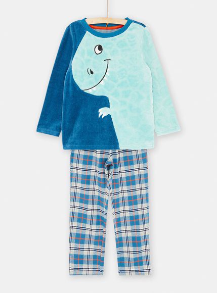 Παιδικές Μακρυμάνικες Πιτζάμες Για Αγόρια Blue Whale - Μπλε