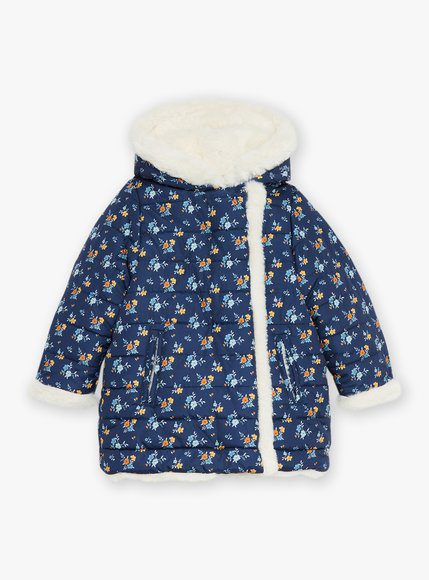 Παιδικό Αδιάβροχο Μπουφάν Για Κορίτσια Sergent Major Διπλής Όψης Blue Flowers - Μπλε Παιδικό Αδιάβροχο Μπουφάν Για Κορίτσια Sergent Major Διπλής Όψης Blue Flowers