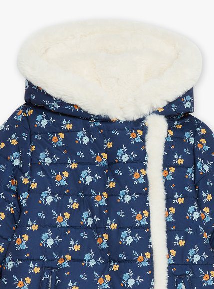 Παιδικό Αδιάβροχο Μπουφάν Για Κορίτσια Sergent Major Διπλής Όψης Blue Flowers - Μπλε Παιδικό Αδιάβροχο Μπουφάν Για Κορίτσια Sergent Major Διπλής Όψης Blue Flowers