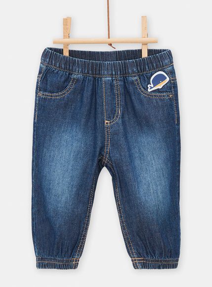 Βρεφικό Παντελόνι Για Αγόρια Blue Jean Whale