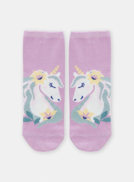 Παιδικές Κάλτσες Για Κορίτσια Μωβ Unicorn - Μωβ