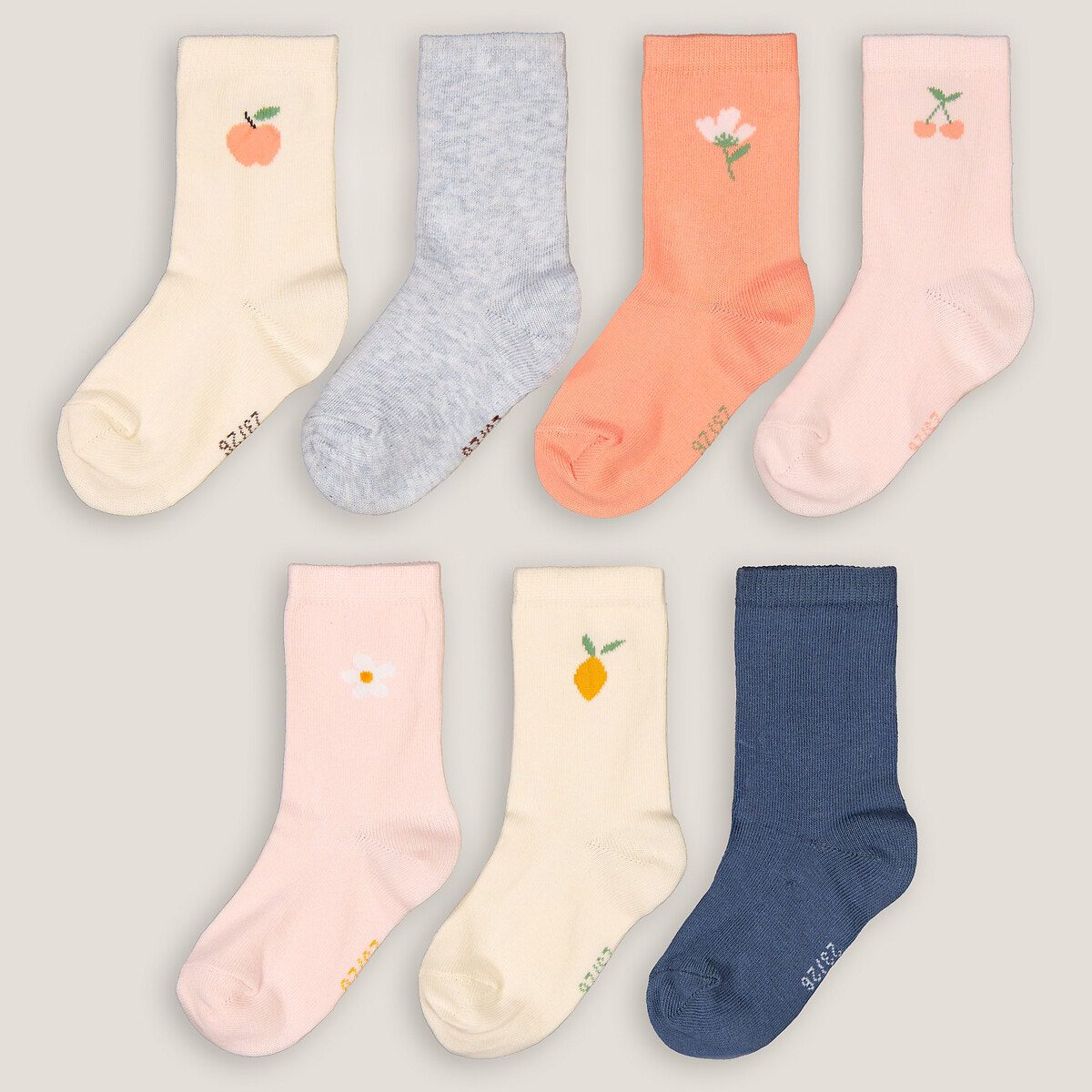 Σετ 7 ζευγάρια κάλτσες Διαφορα Χρωματα