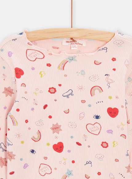 Παιδική Μπλούζα Για Κορίτσια - Ροζ Παιδική Μπλούζα Για Κορίτσια