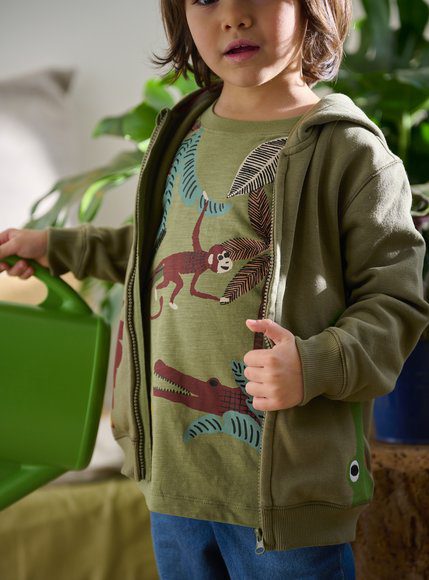 Παιδική Μπλούζα Για Αγόρια Green Jungle - Πρασινο