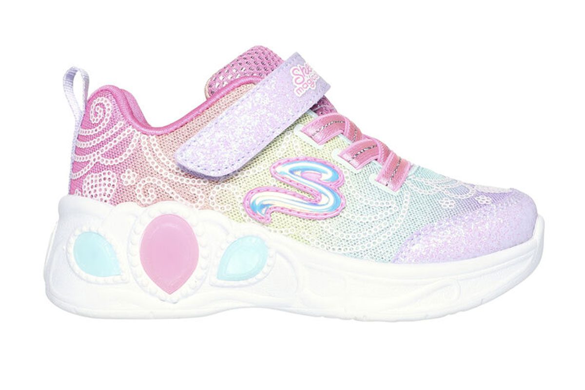 ΠΑΙΔΙΚΑ ΑΘΛΗΤΙΚΑ SKECHERS PRINCESS WISHES 302686N MLT ΜΕ ΦΩΤΑΚΙΑ PINK