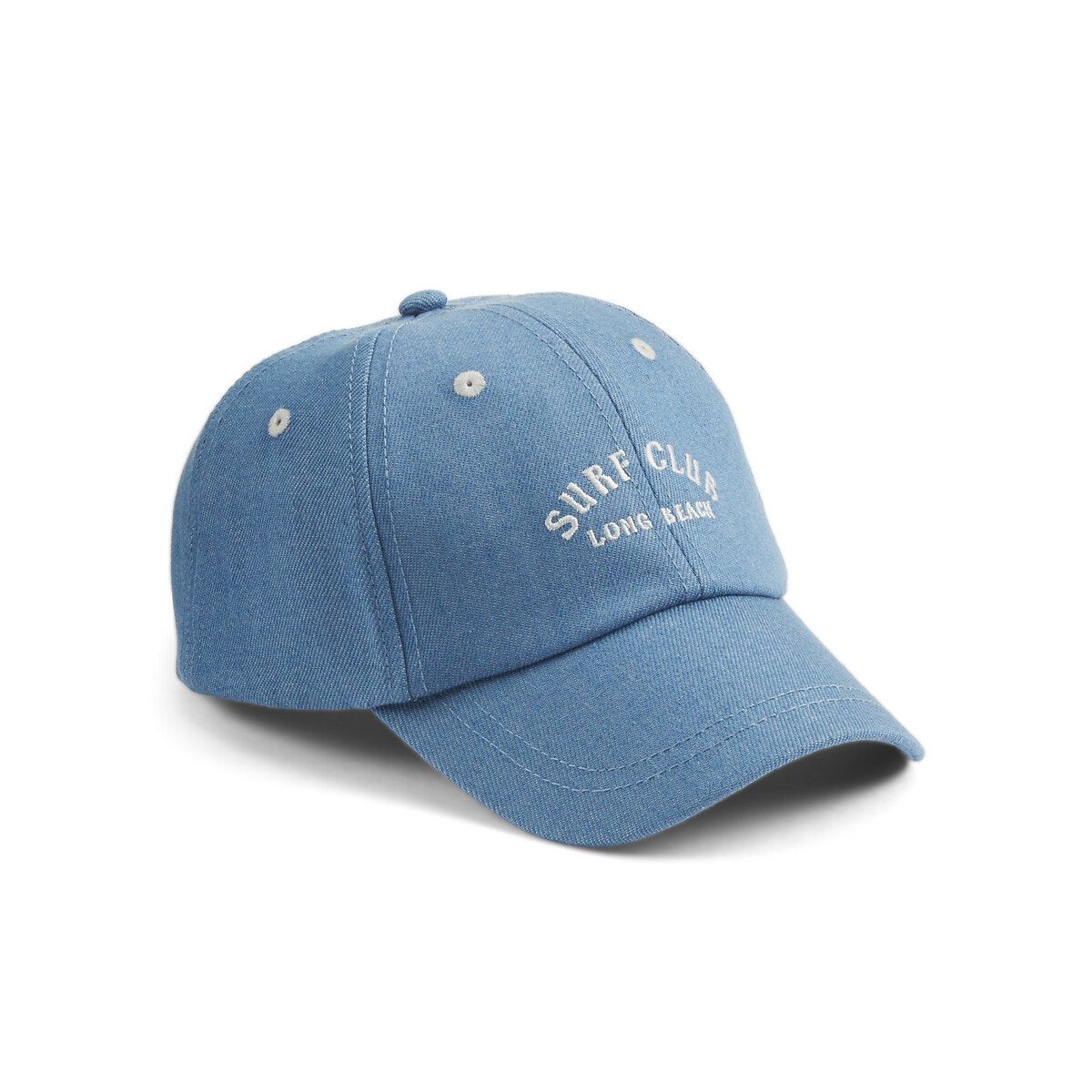 Ρυθμιζόμενο καπέλο από ντένιμ με κέντημα Μπλε