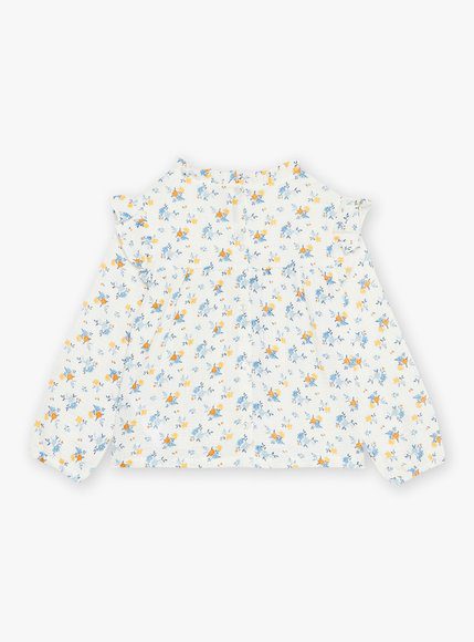 Παιδικό Πουκάμισο Για Κορίτσια Sergent Major White Floral - Λευκο Παιδικό Πουκάμισο Για Κορίτσια Sergent Major White Floral