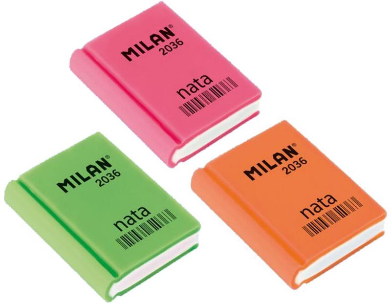 Milan Γόμα Nata Βιβλίο-3 Χρώματα-1Τμχ Milan Γόμα Nata Βιβλίο-3 Χρώματα-1Τμχ