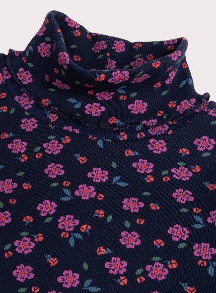 Παιδική Μπλούζα Για Κορίτσια Navy Floral - Μπλε Παιδική Μπλούζα Για Κορίτσια Navy Floral