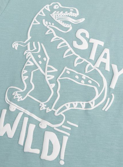 Παιδική Μπλούζα Για Αγόρια Stay Wild - Μπλε Παιδική Μπλούζα Για Αγόρια Stay Wild