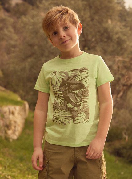 Παιδική Μπλούζα Για Αγόρια Lime Dino - Πρασινο
