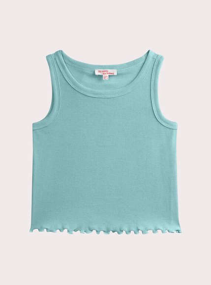 Παιδική Μπλούζα Για Κορίτσια Turquoise Ribbed - Μπλε