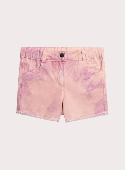 Παιδικό Σορτς Για Κορίτσια Rose Tie-Dye - Λευκο