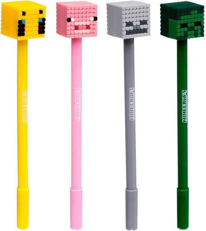Puckator Στυλό Fine Tip Minecraft-4 Σχέδια-1Τμχ