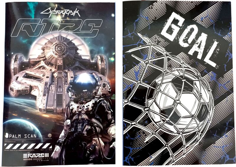 Football-Spaceman Τετράδιο 17X25-2 Σχέδια-1Τμχ
