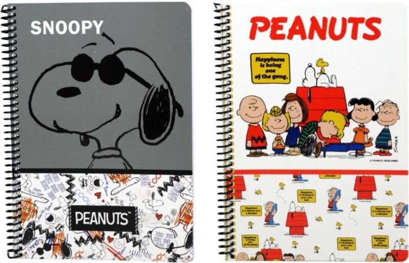 Peanuts Freehand-Persistence Τετράδιο 17X25 Σπιράλ 2 Θεμάτων 70 Φύλλων-2 Σχέδια-1Τμχ