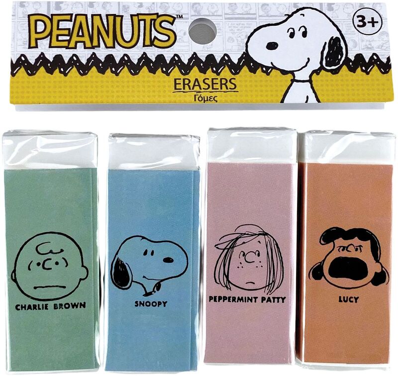 Peanuts Friends Σετ 4 Γόμες
