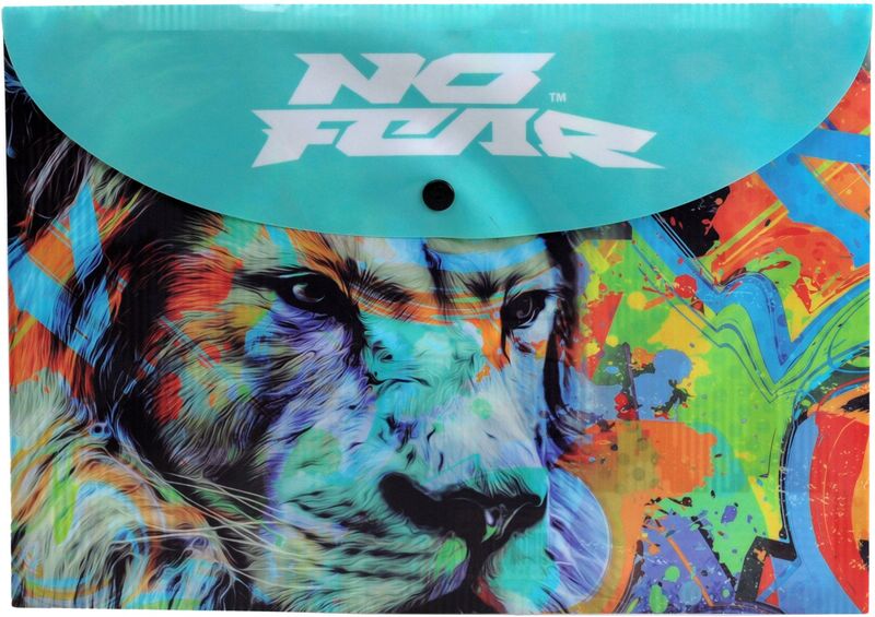 No Fear Fluo Lion Φάκελος Κουμπί