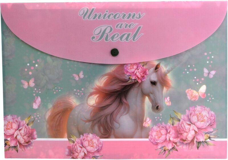 Butterfly Unicorn Φάκελος Κουμπί