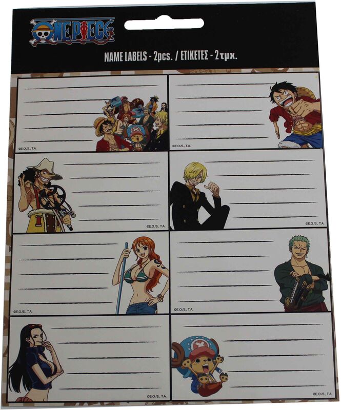 Gim Ετικέτα 2Τμχ One Piece